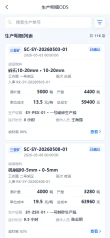 移动端设备与业务管理界面